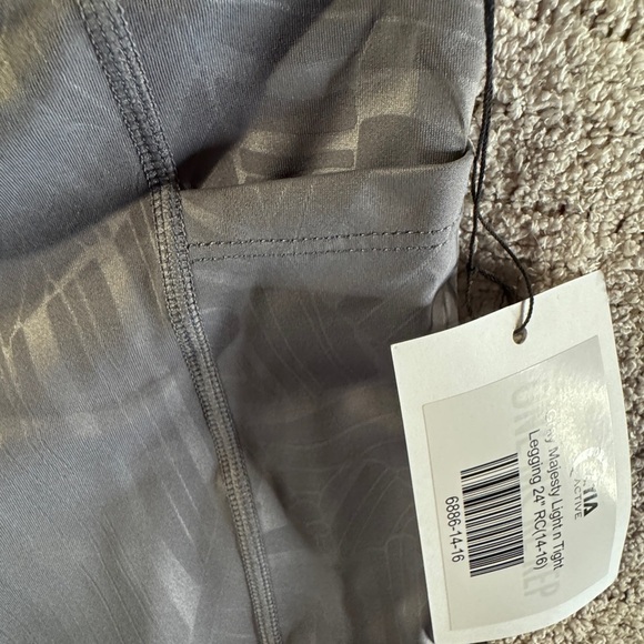 ZYIA NWT Light & Tight Leggings “Gray Majesty” size (14-16) - Picture 4 of 8
